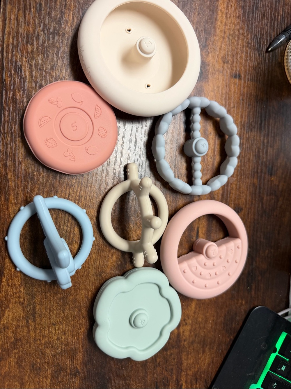 Baby Stacking Rings - Pastel Multi-Color - Picture 3 of 4
